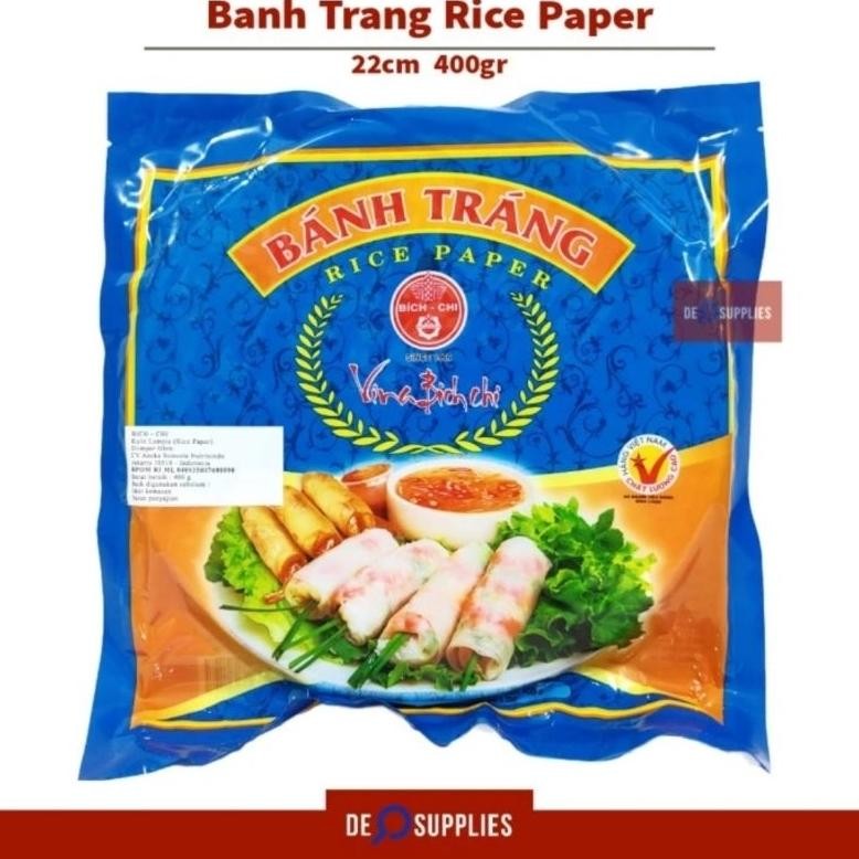 

Banh Trang Rice Paper Bulat 22cm 400gr - Vietnam Rice Paper Lumpia aSt