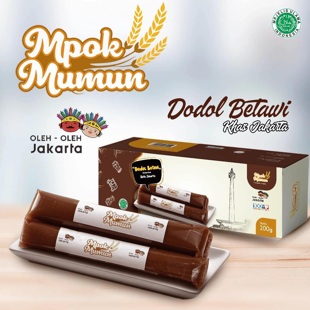 

Dodol khas betawi Mpok Mumun oleh oleh dari jakarta aSt