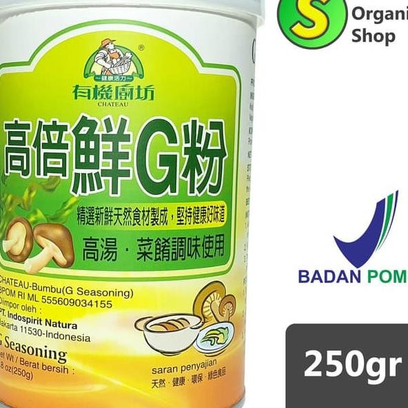 

G Seasoning Kaldu Jamur Vegetarian Chateau 250Gr