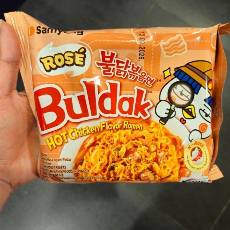 

Samyang Mie instant Korea Hot Chicken Ramen / Buldak Carbonara / Cheese / Extra Hot / Cheese Quattro/ K rose 130-140gr aSt