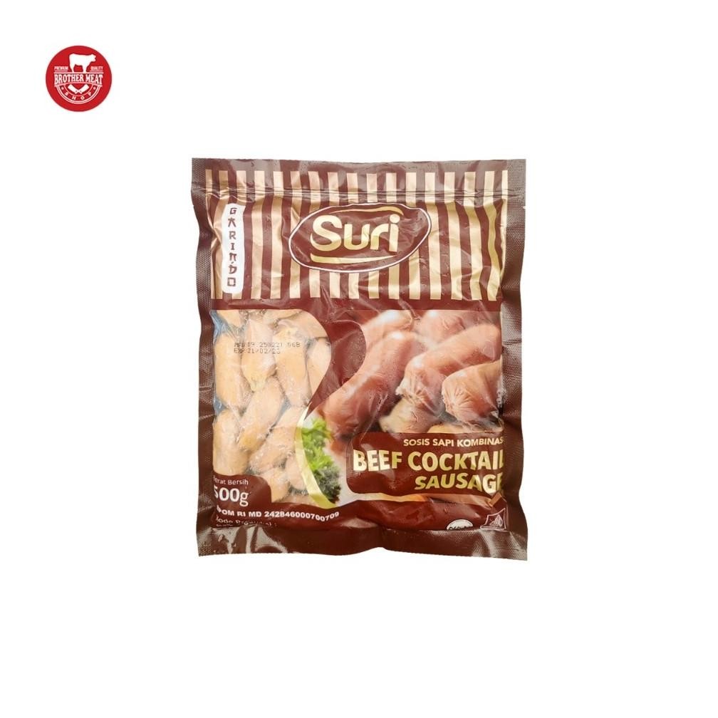 

Suri Beef Cooktail Sausage 500gr, Sosis Kombinasi - Brothermeatshop aSt