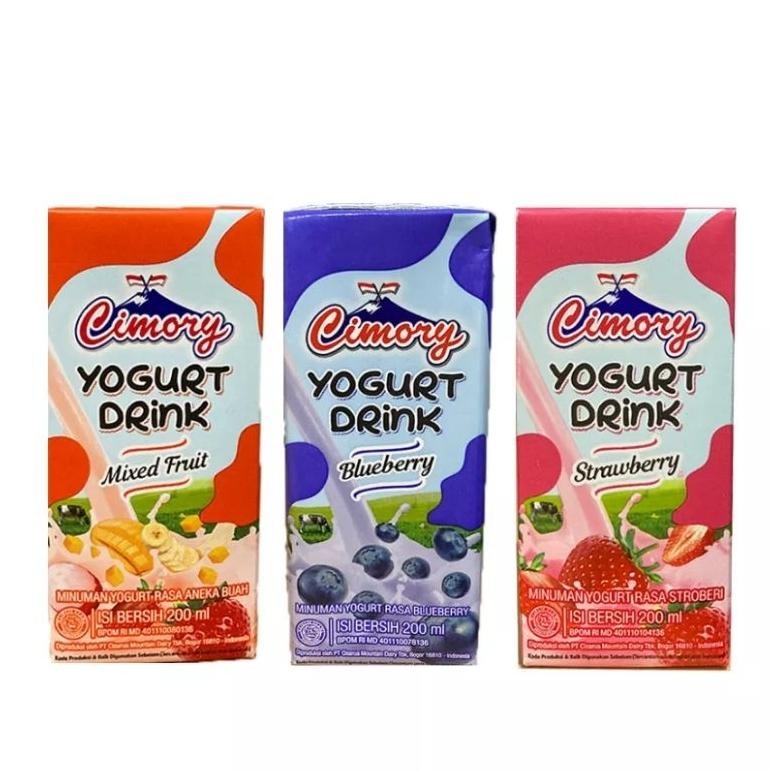 

1 Dus isi 24 CIMORY Yogurt Drink 200ml Bebas Mix Rasa aSt