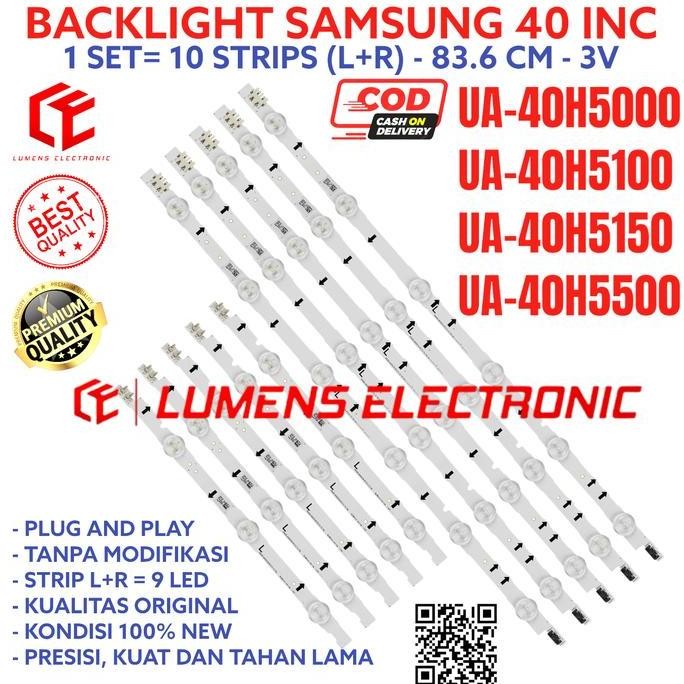 BACKLIGHT TV LED SAMSUNG 40 IN UA40HU7000 UA40H5150 UA40H5500 LAMPU BL