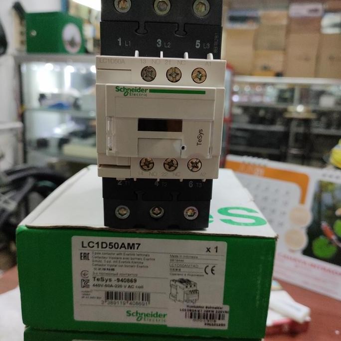 Lc1D50Am7 Kontaktor Schneider Original 80 Amper High Quality