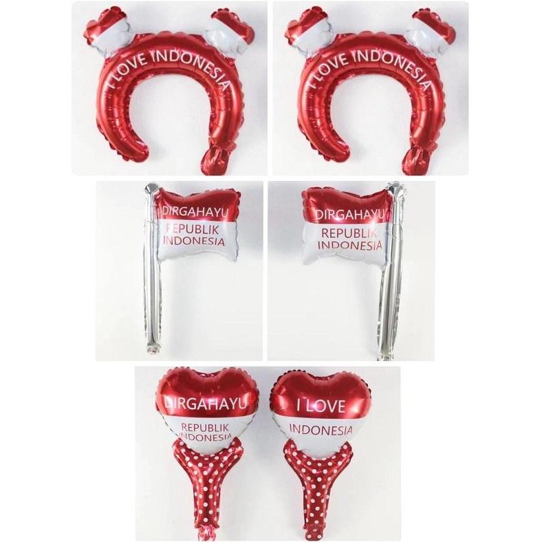 (Allthebest) Aksesoris 17 Agustus Lengkap / Balon 17 Agustus / Balon Dirgahayu RI / Balon Dekorasi M