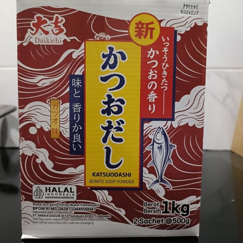 

DAIKICHI KATSUODASHI 1KG / Kaldu Bubuk Ikan Halal aSt