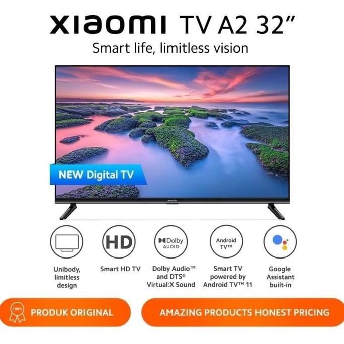 TERLARIS - XIAOMI TV A2 32" Smart HD Android TV Netflix Disney+ DiGITAL TV