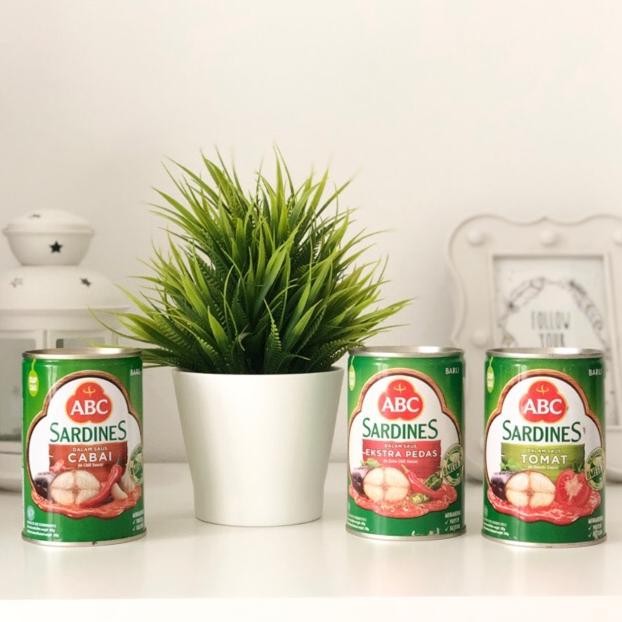 

ABC Sardines/Sarden Tomat/Cabai/Extra Pedas 425 gr aSt