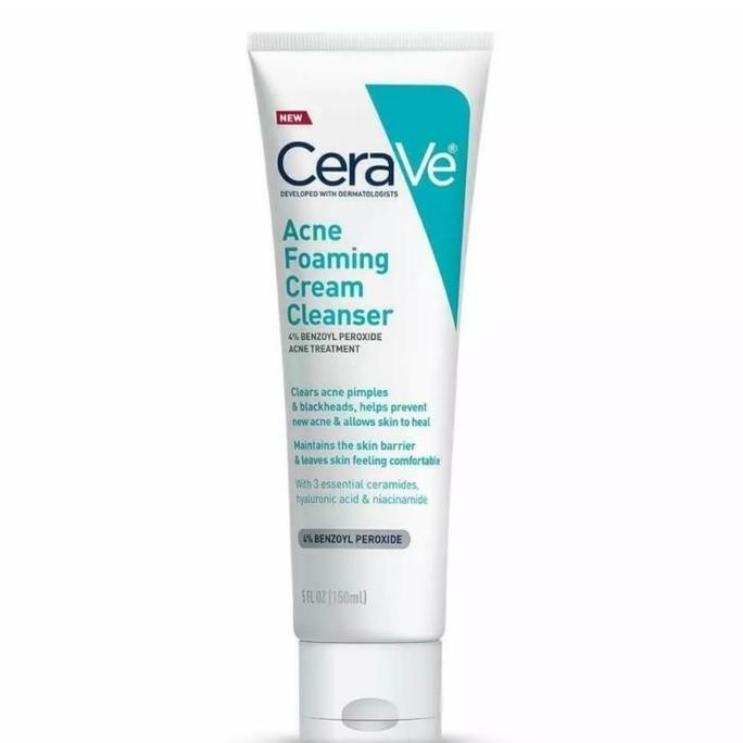 Jual cerave acne foaming cream cleanser 4% 150ml