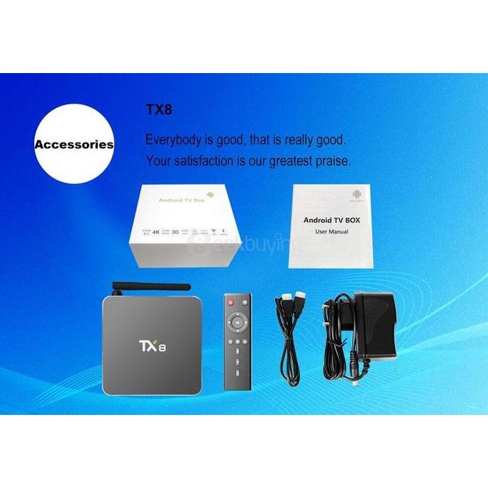 TERMURAH - TX8 Android 6.0 TV Box Amlogic S912 Octa core Mali-T820MP (2GB / 32GB)