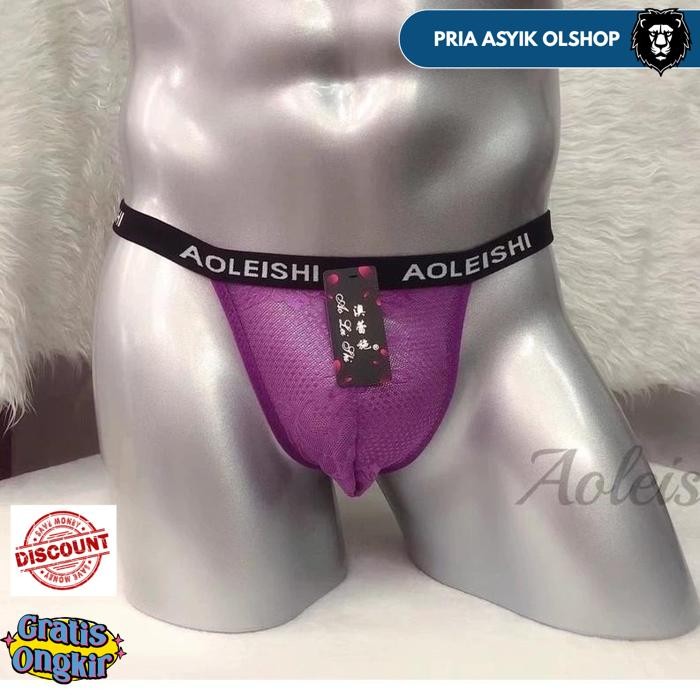 CELANA DALAM PRIA SEXY OPEN CROTCH G STRING PINGGANG RENDAH  CELANA DEWASA SEKSI HOT TRANSPARAN THON
