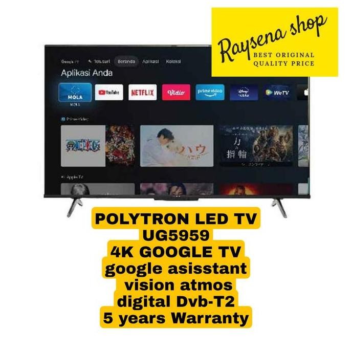 NEW POLYTRON 43UG5959 / PLD 43UG5959 4k GOOGLE TV 43 inch