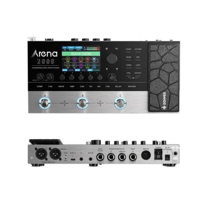 Donner Arena 2000 Pedal Gitar Multi-Efek Modeling Amp Original Dan Terpercaya