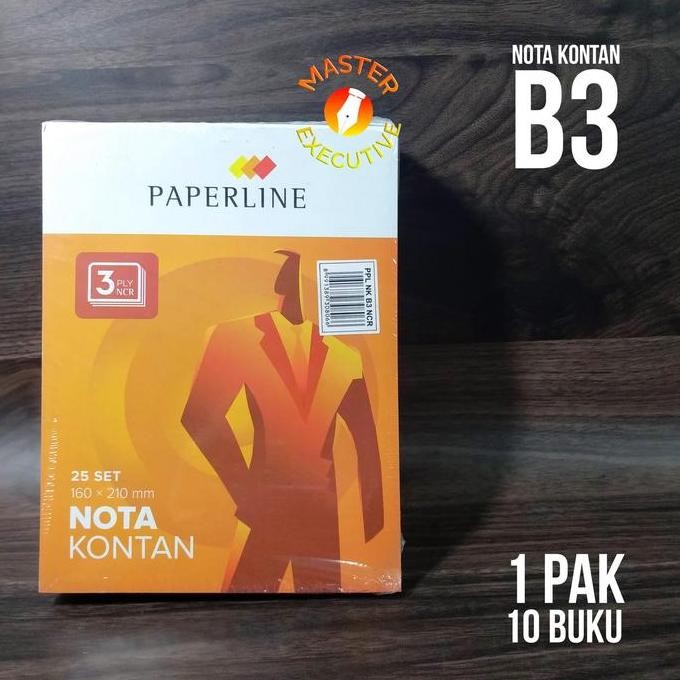 

DISKON! [PAK] PAPERLINE BUKU NOTA KONTAN BESAR 3 PLY NCR B3 | BUKU BON 3 RANGKAP