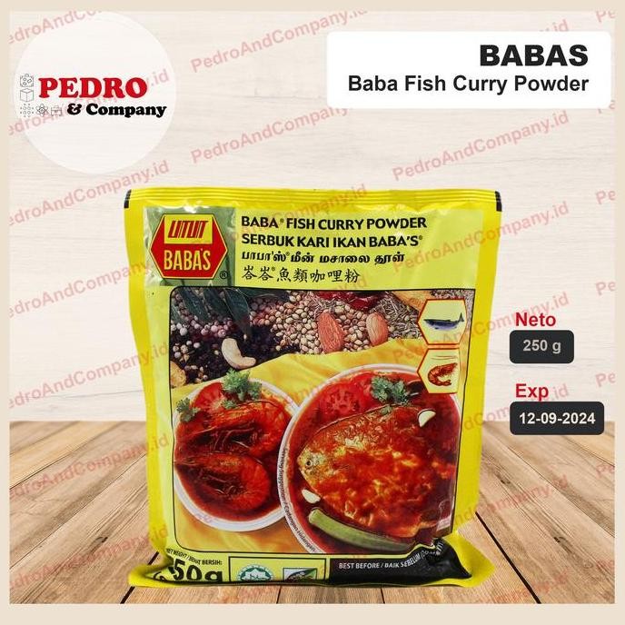 

DISKON! BABAS FISH CURRY POWDER 250GR SERBUK KARI IKAN INDIA HALAL