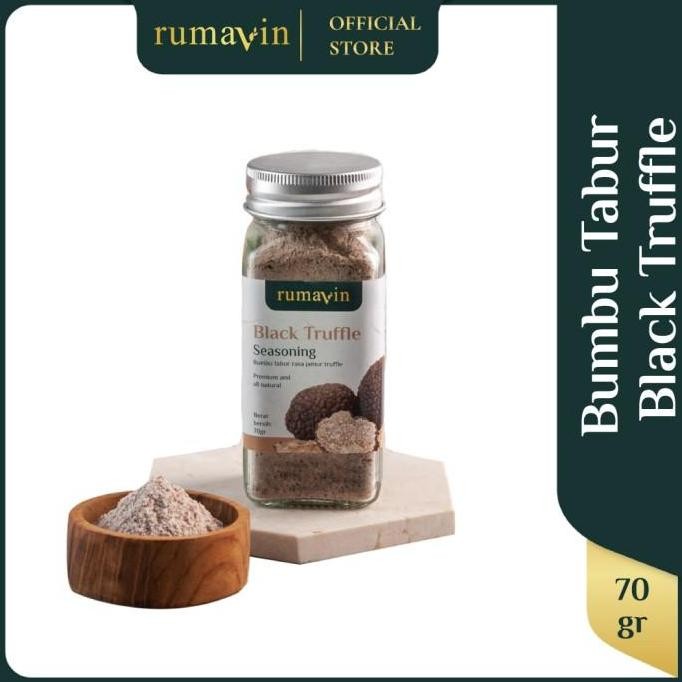 

DISKON! RUMAVIN BUMBU TABUR PREMIUM RASA BLACK TRUFFLE BOTOL 70GR TABURAN MEWAH GURIH