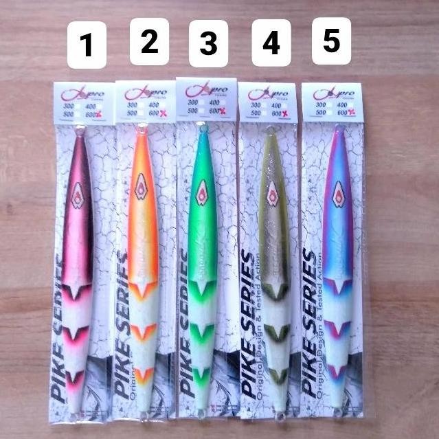 metal jig x-pro pike series 600gr umpan jigging laut gt tenggiri stok terbatas