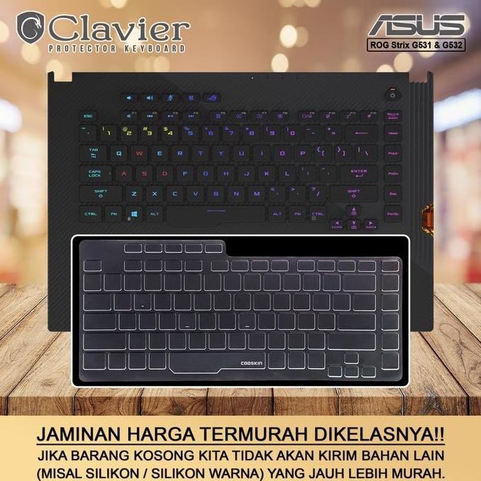 New Keyboard Protector Asus ROG G532 G532L G532LV G532LW G532LWS Cooskin TPU