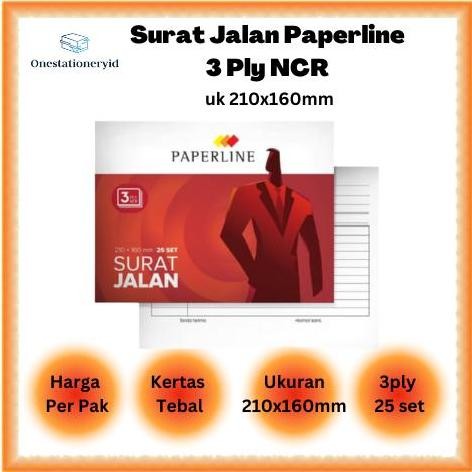

DISKON! BUKU SURAT JALAN PAPERLINE BESAR 3 PLY | UK 160 X 210MM RANGKAP PUTIH MERAH KUNING 1 PACK ISI 10 BUKU