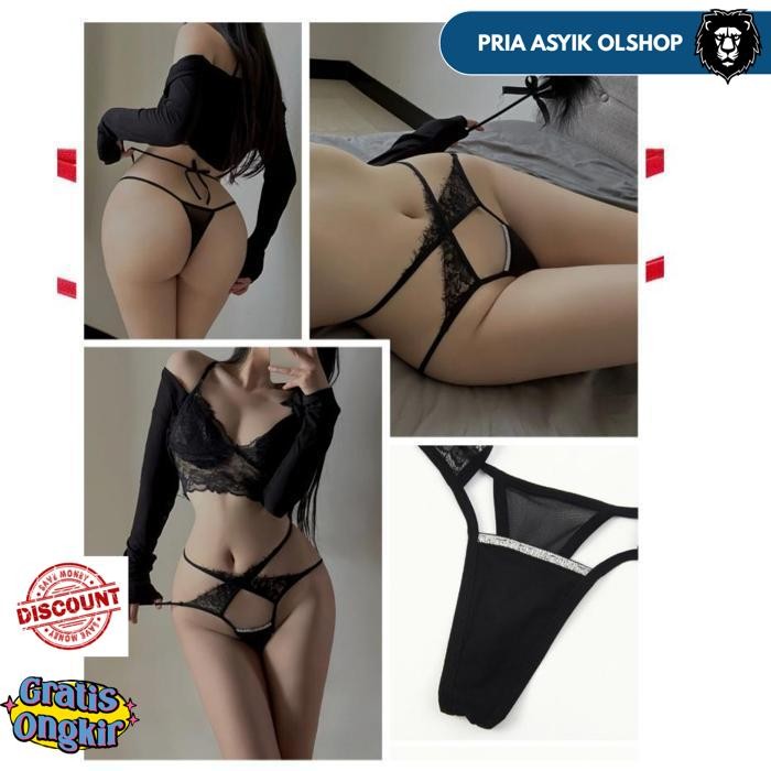 G STRING WANITA RENDA FRENCH HOLLOW TALI SEXY CELANA DALAM WANITA C266 BY PRIA ASYIK OLSHOP