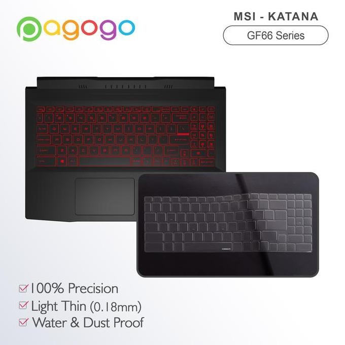 New Skin Keyboard Protector MSI GF66 GF76 Katana 11U 11UC TPU Bening Cooskin