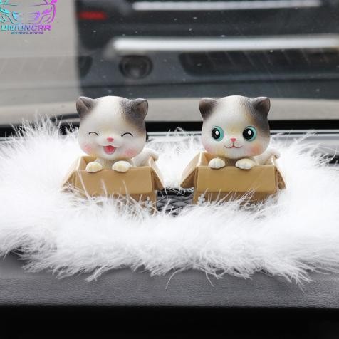 Paket kombo Pajangan Dashboard Mobil Kucing Mobil Hiasan Boneka Kucing Hiasan Pajangan Dashboard Mob