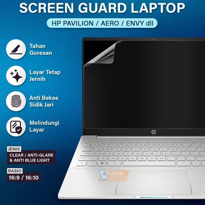 New Anti Gores Layar Laptop HP Pavilion Aero Envy 13.3 14 15.6 inch Screen Guard Clear Matte |