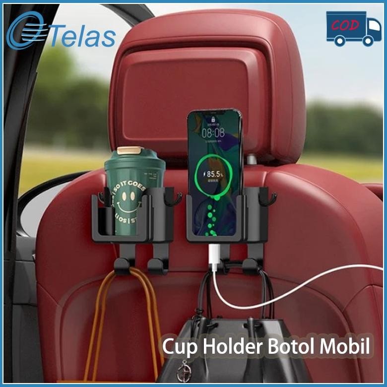 Tempat Botol Mobil Holder Botol Minum Mobil Gantungan Kait Kursi Mobil Multifungsi Cup Hp Holder