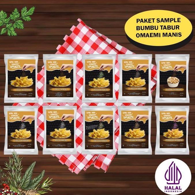 

DISKON! PAKET SAMPLE BUMBU TABUR VARIAN RASA MANIS | SEASONING SNACK CAMILAN