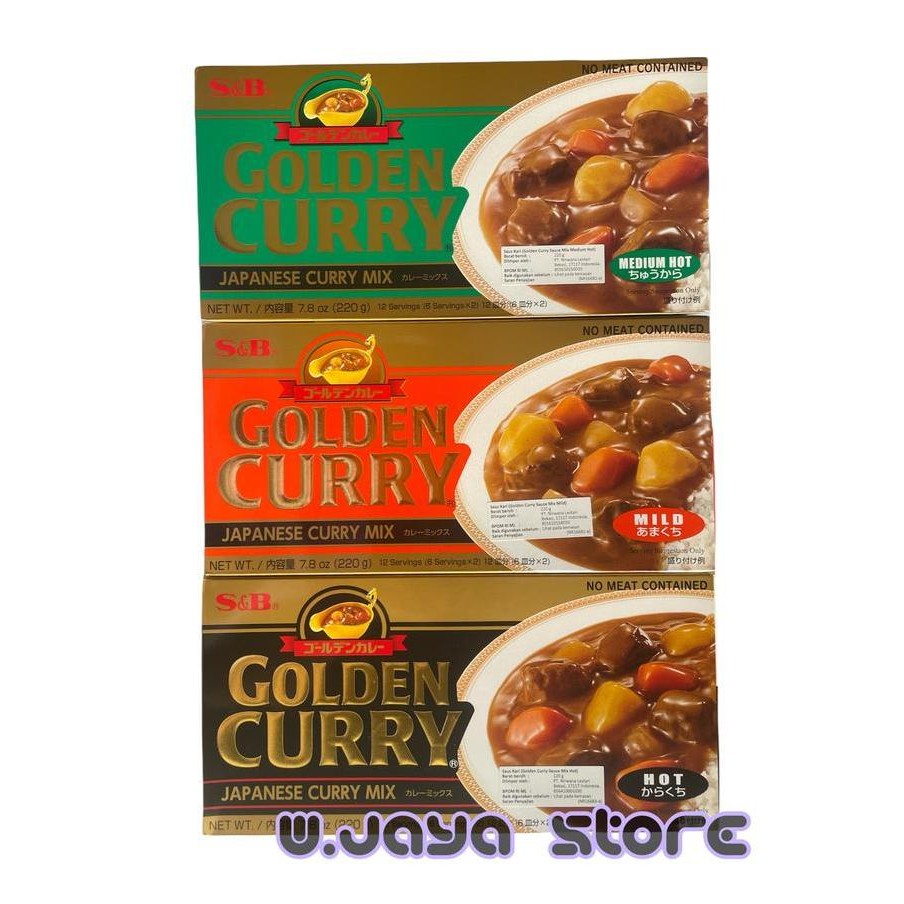 

DISKON! S&B GOLDEN CURRY SAUCE MIX 220GR BUMBU SAUS KARI JEPANG SIAP MASAK