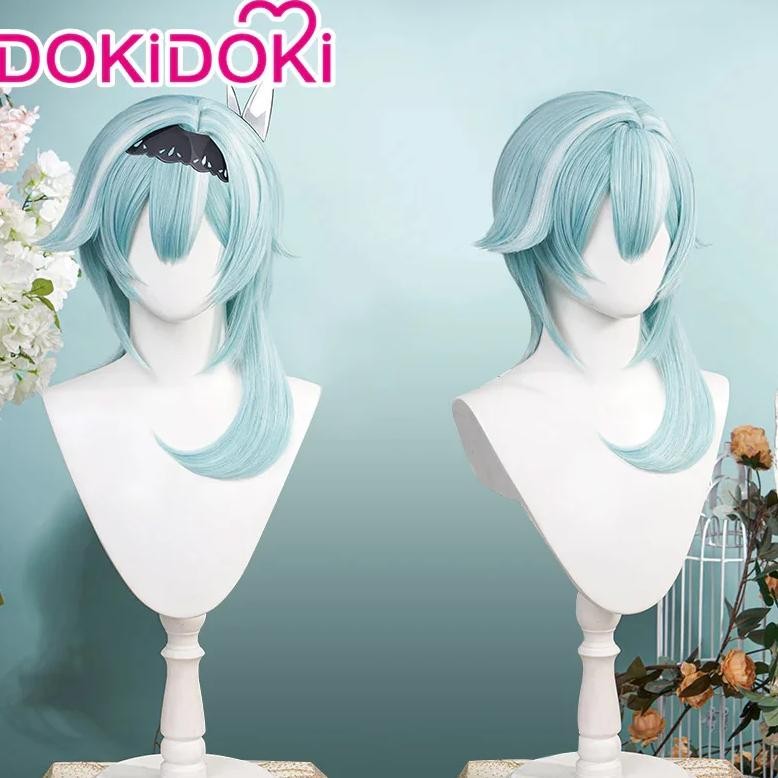 In Stock Eula Wig Game Genshin Impact Cosplay Dokidoki Halloween Eula Cosplay Wig Genshin Impact Eul