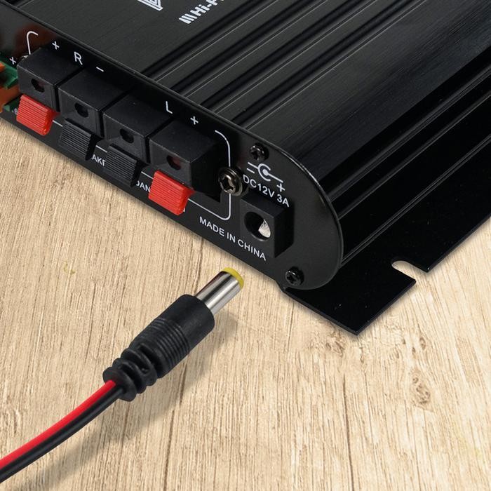 LVPIN Mini HiFi Stereo Amplifier Treble Bass Booster 12V 200W - LP-838