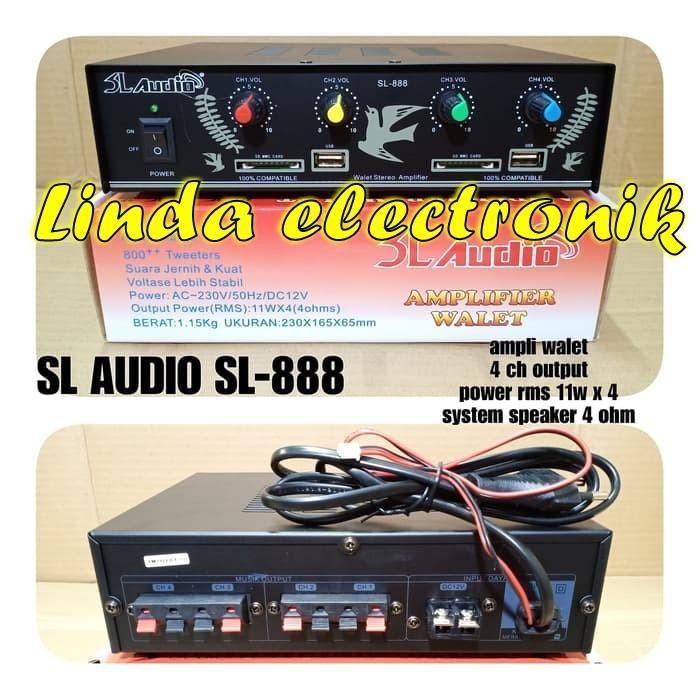 amplifier SL AUDIO SL 888 AMPLIFIER KHUSUS WALET SL888