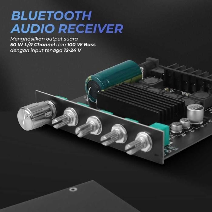 Wuzhi Audio Bluetooth Amplifier 2.1 Channel 50W x2 + Bass 100W ZK-TB21 Pengganti Module Speaker Akti