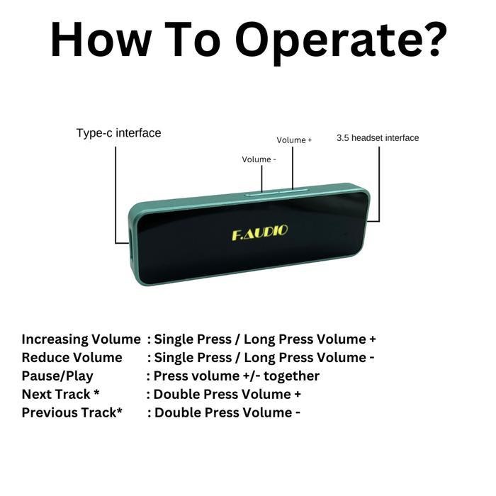 F.Audio KS01 ES9308Q2M ES9603Q AMP Portable USB Type C DAC / Amplifier