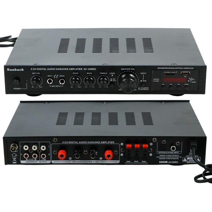 Sunbuck Bluetooth Audio Amplifier Karaoke - AV-298BO