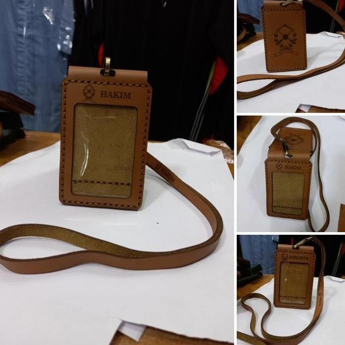 

TERMURAH - Name Tag/Id Card Holder HAKIM (asli kulit)