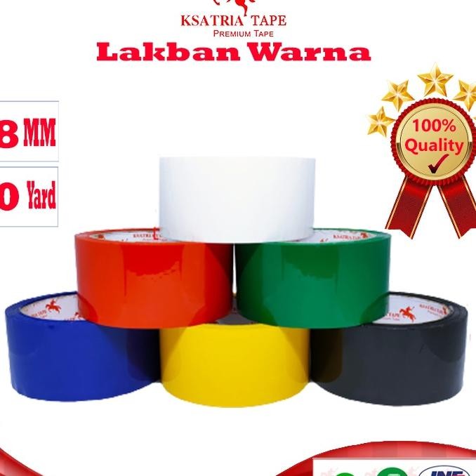 

Ter Lakban Opp Tape Lakban Warna Dunia Paing 60 Yard Cod