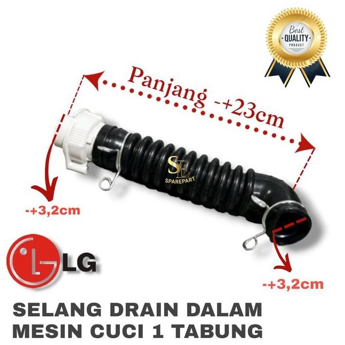 SELANG KARET DRAIN DALAM MESIN CUCI LG 1 TABUNG TURBO DRUM FORSALE