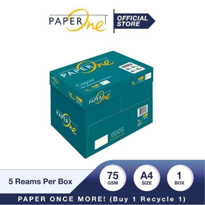 

Paperone Kertas A4 75Gr Copier 1 Box (2500 Lembar) Kertas Hvs Original Dan Terpercaya