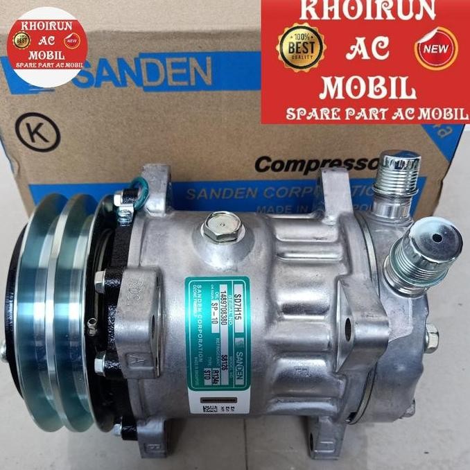 BEBAS ONGKIR - Compresor Kompresor AC Mobil Sanden 7H15 - SD7H15 - 24Volt - Sanden