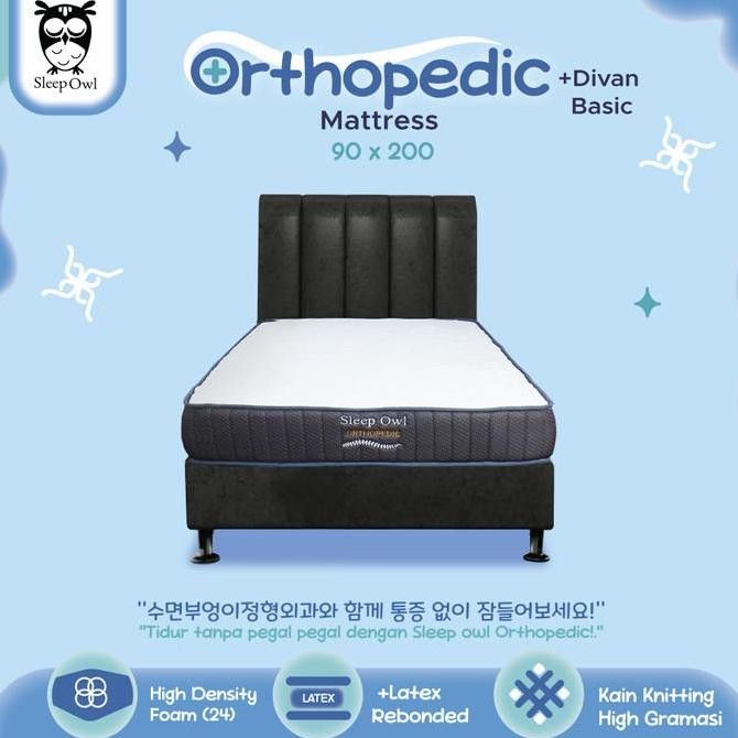Sleep Owl Orthopedic Kasur Busa Rebonded Latex 90 X 200 Fullset