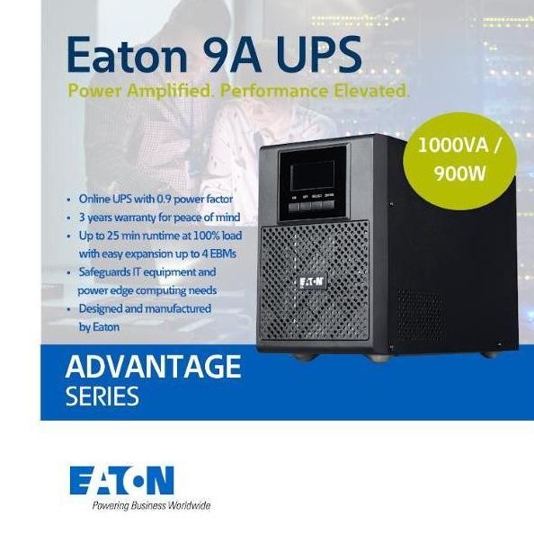 EATON UPS 9A [ 1000VA 900W ] [ 3000VA 2700W ] TOWER [ 2000VA 1800W ] [ 3000VA 2700W ] RACK2U GARANSI
