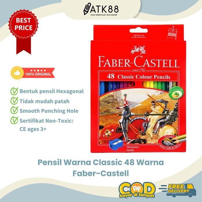 

Pensil Warna Faber Castell 48 Classic Colour Pencils Original Dan Terpercaya
