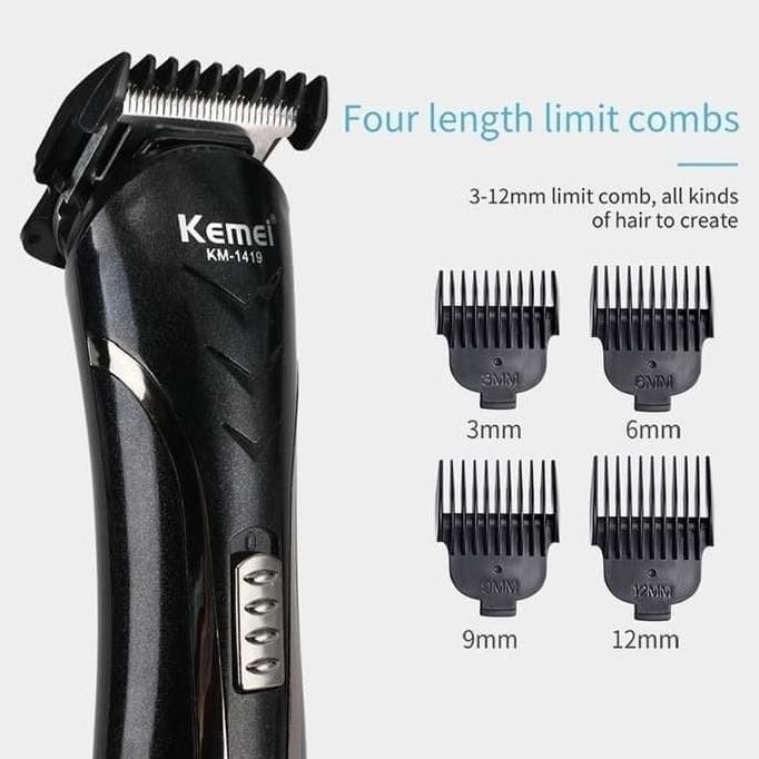 Original Kemei KM-1407 Alat Cukur Elektrik Clipper 3 in1 kemei km 1407 Alat cukur rambut charger bis