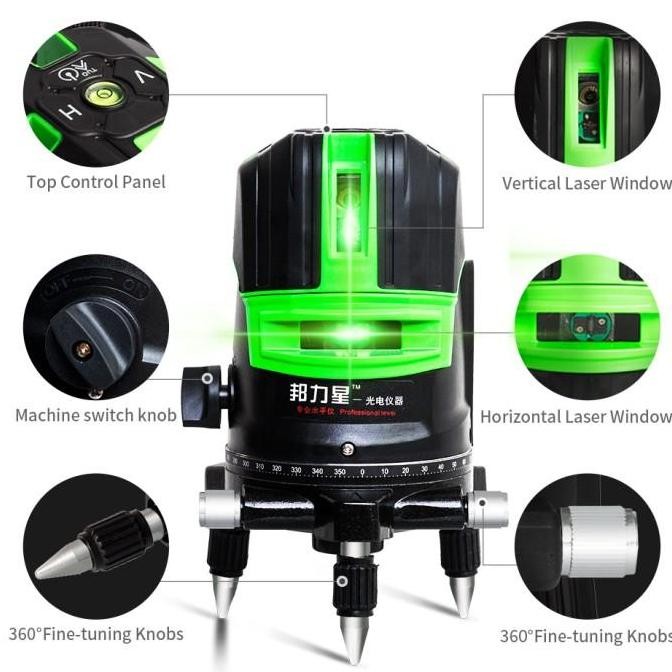 Laser Level Rotary 360 Derajat Vertikal Horizontal Ready