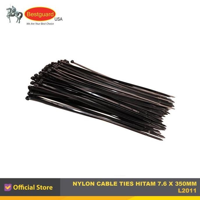 

TERBARU - KABEL TIES HITAM 7.6 X 350MM (100PCS) BESTGUARD