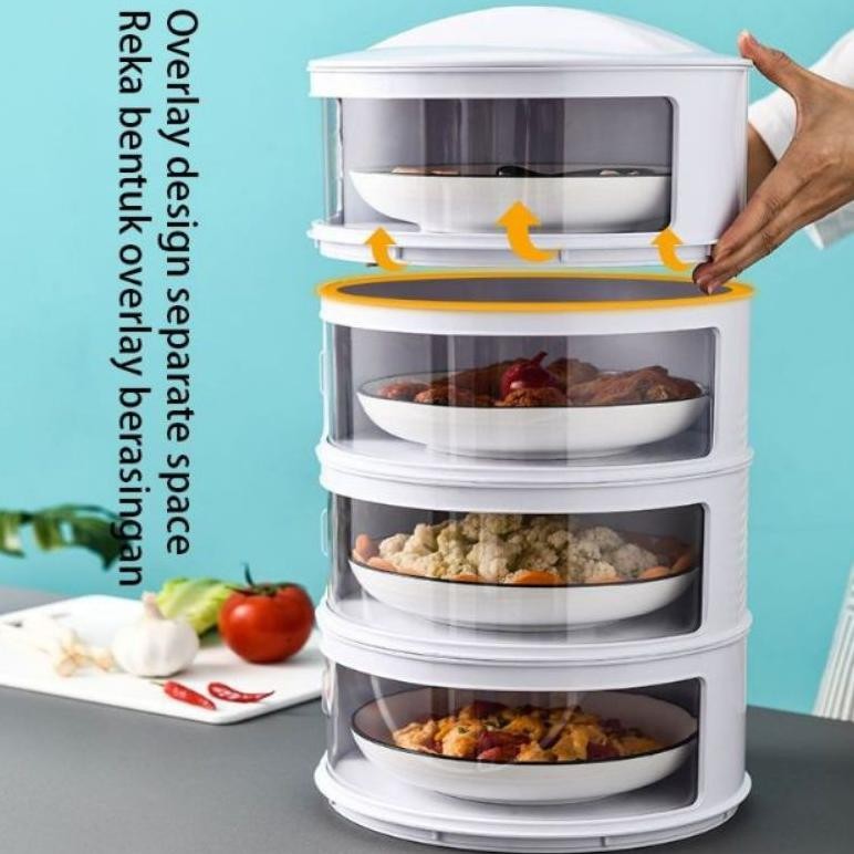 TUDUNG SAJI 4 SUSUN  RAK MAKANAN SUSUN  PENUTUP MAKANAN SUSUN