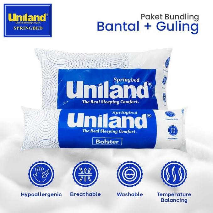 Bundling Uniland Bantal Dacron Silicon + Guling Dacron Silicon
