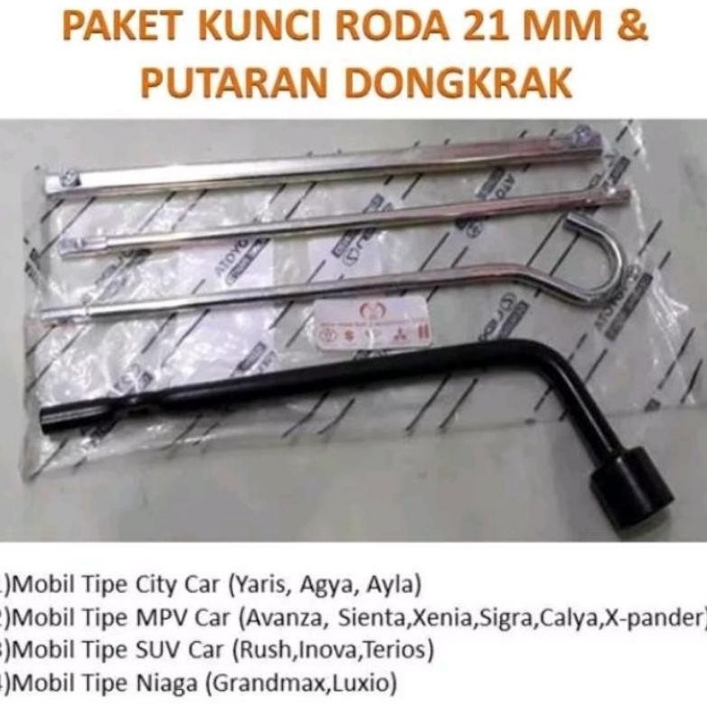 DF387>> Kunci Roda 21 mm & Kunci Dongkrak